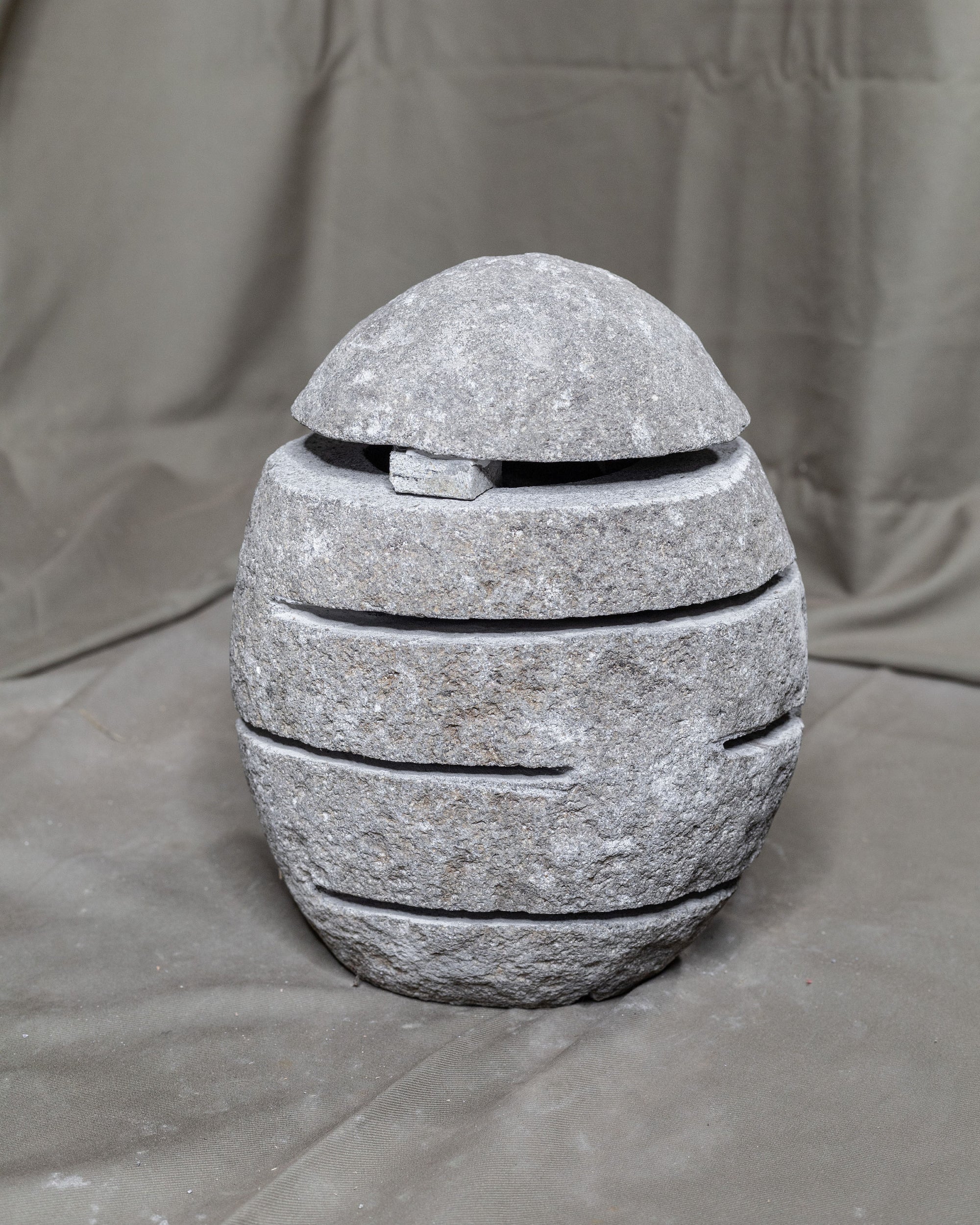 Large River Stone Egg Lantern , Modern Garden Candle Lighting #7
