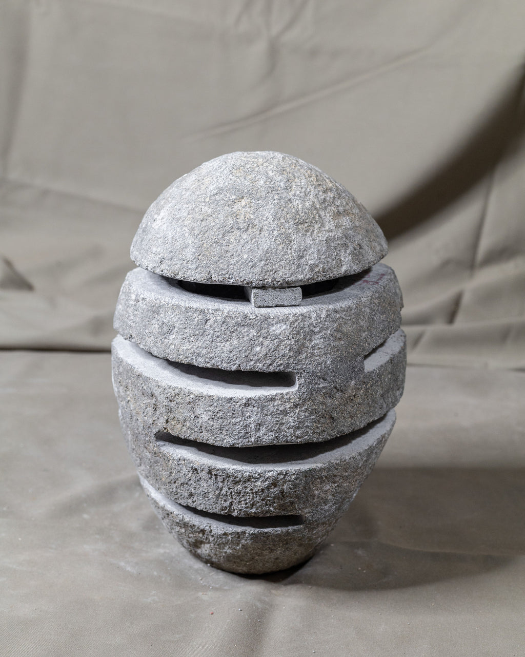 Large River Stone Egg Lantern , Modern Garden Candle Lighting #8