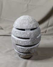 Load image into Gallery viewer, Large River Stone Egg Lantern , Modern Garden Candle Lighting #8
