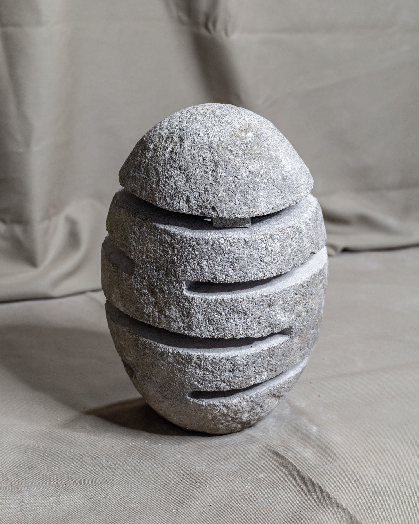 Large River Stone Egg Lantern , Modern Garden Candle Lighting #8