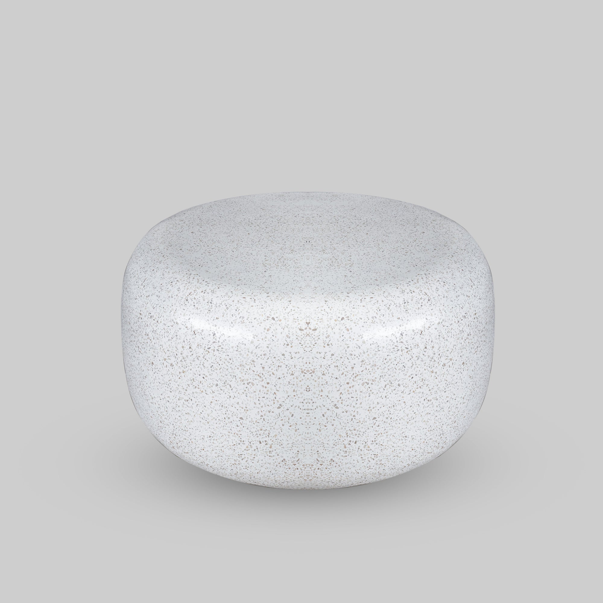 Terrazzo Round Stone Coffee Table, Side Table or Stool