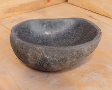 Load image into Gallery viewer, Spa Natural River Stone Bowl | Flower or Bird Bowl #4 (
