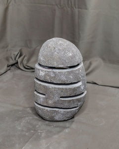 River Stone Egg Lantern , Modern Garden Candle Lighting #4