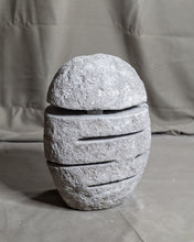 Load image into Gallery viewer, Large River Stone Egg Lantern , Modern Garden Candle Lighting #1
