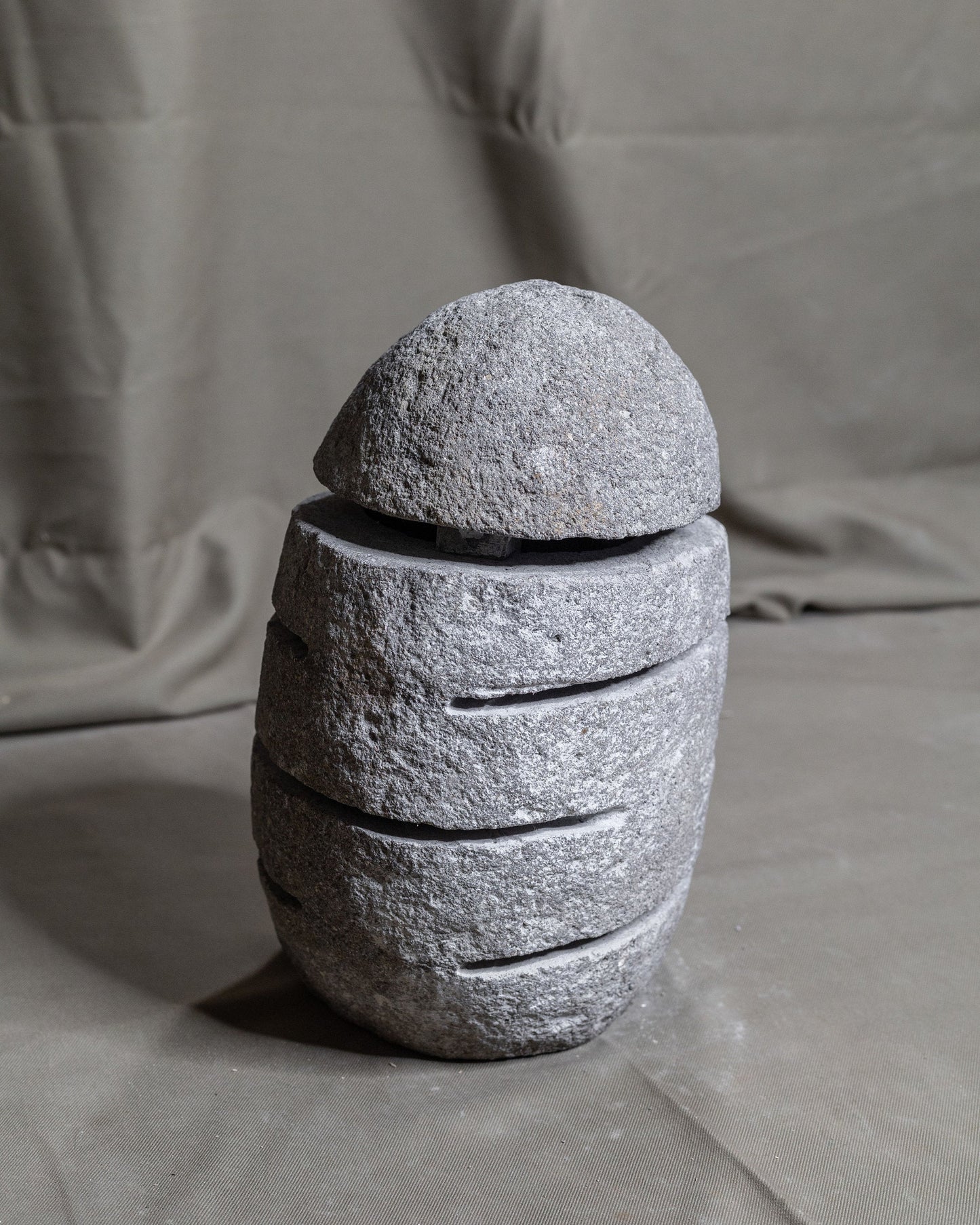 Large River Stone Egg Lantern , Modern Garden Candle Lighting #4