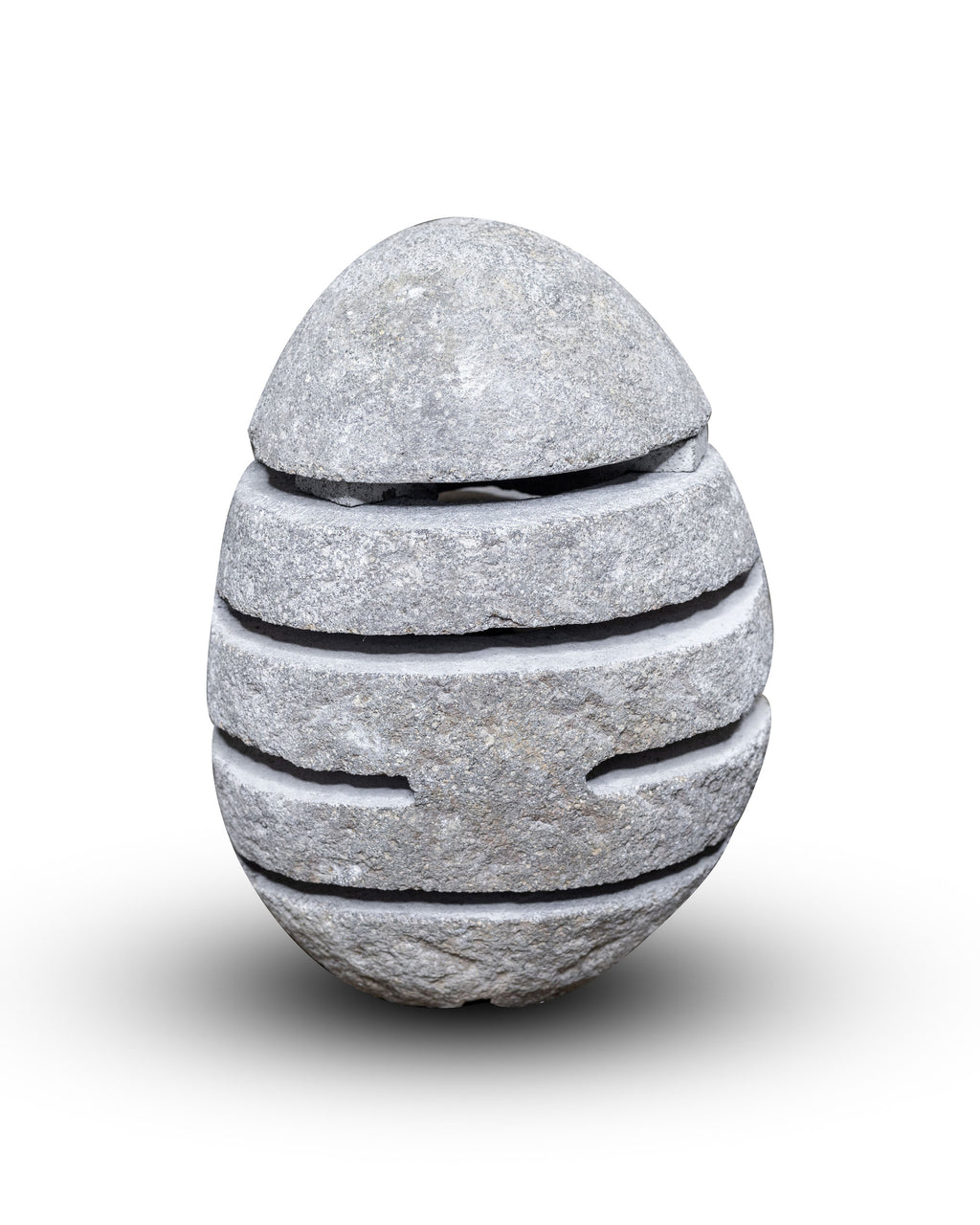 Large River Stone Egg Lantern , Modern Garden Candle Lighting #8