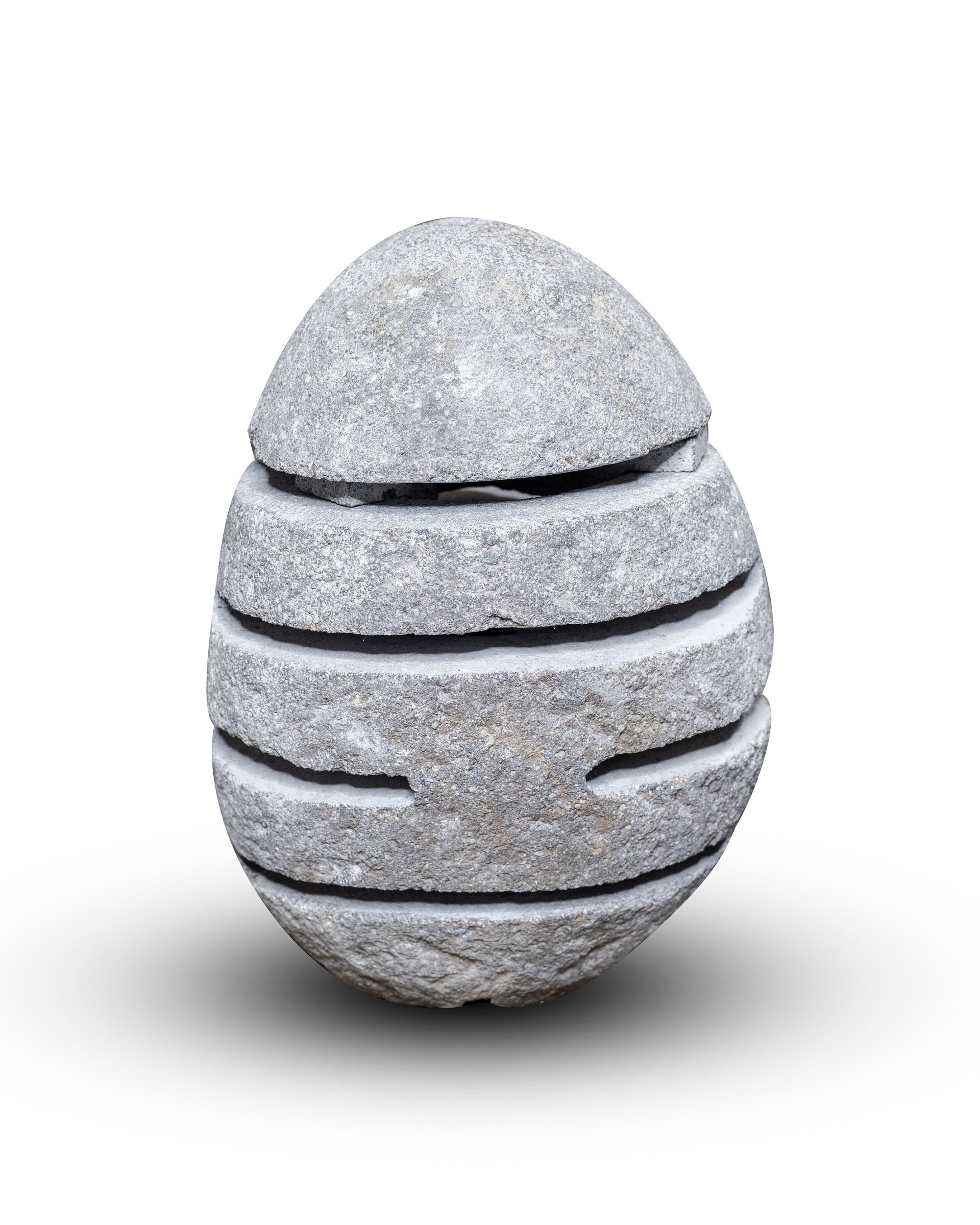 Large River Stone Egg Lantern , Modern Garden Candle Lighting #8
