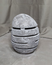 Load image into Gallery viewer, Large River Stone Egg Lantern , Modern Garden Candle Lighting #10
