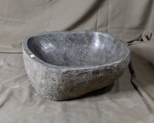Load image into Gallery viewer, STONE VESSEL SINK Handmade Natural Oval Bowl | River Stone Bathroom Sink #17
