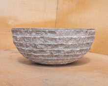 Load image into Gallery viewer, Small Natural Marble Vessel Sink | Hammer Finish Grey Color

