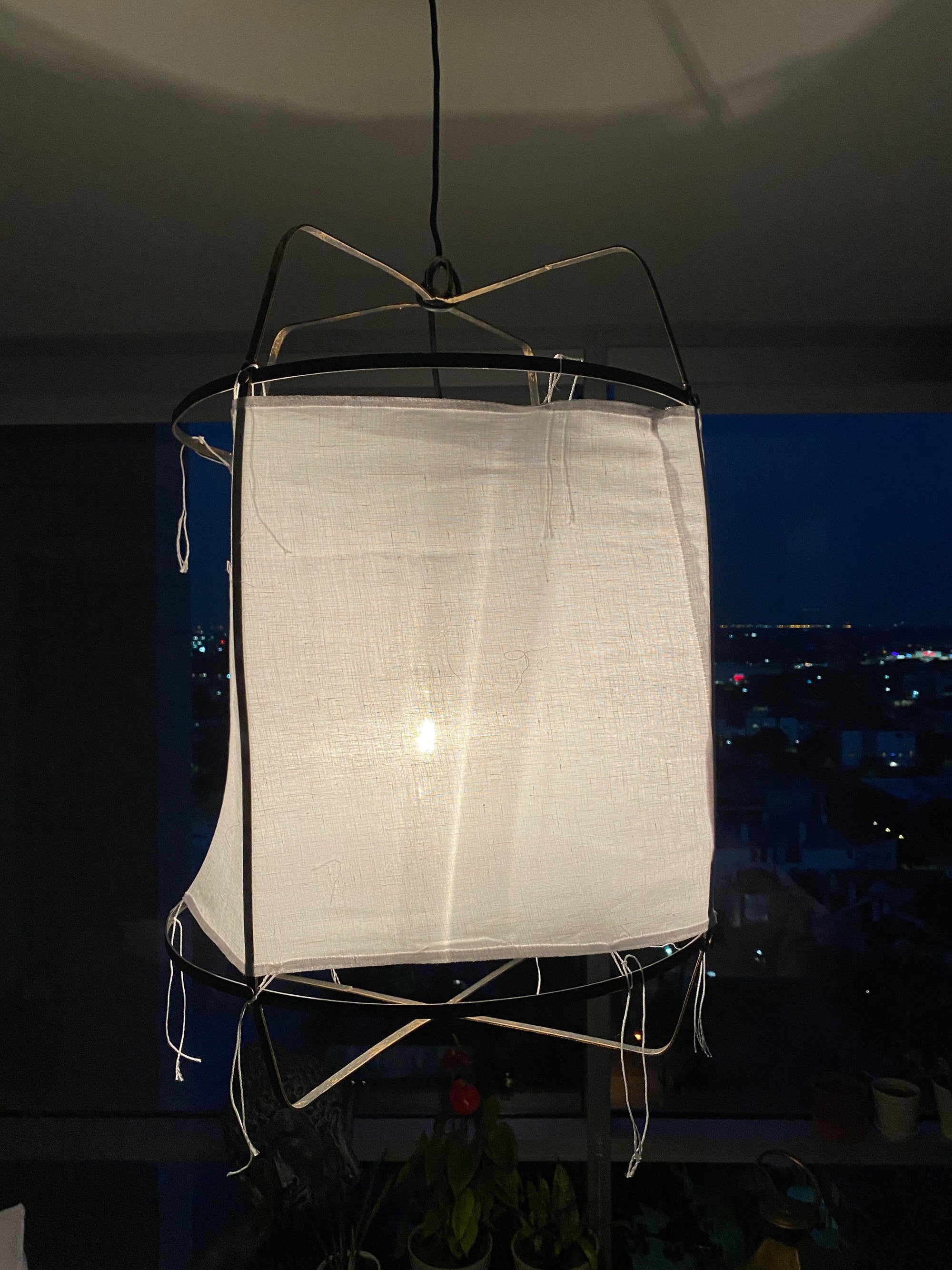 Fabric Floating Lantern Pendant Lamp Shade