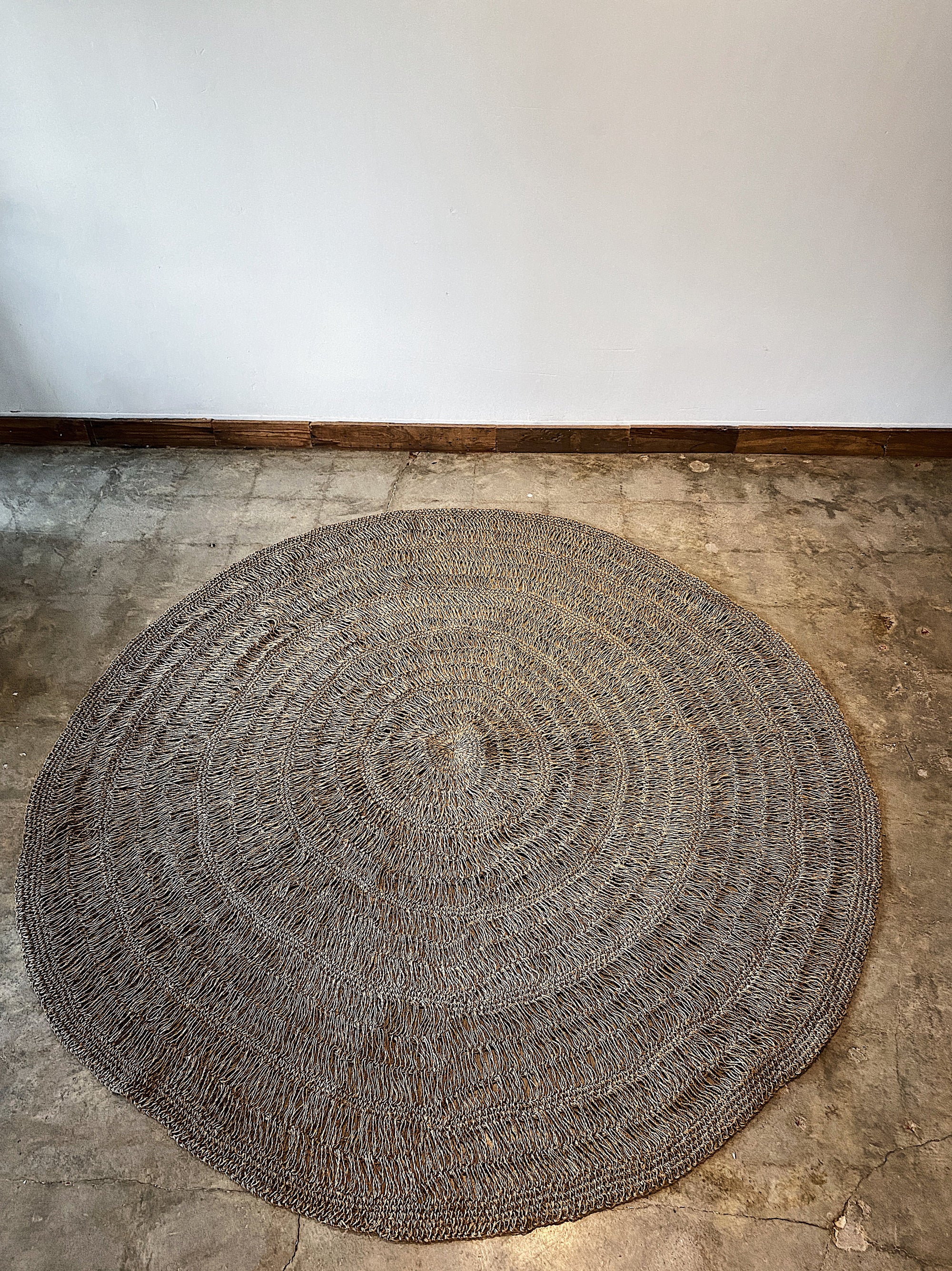 Round Handwoven Pandan Rug, Natural material for natural looks