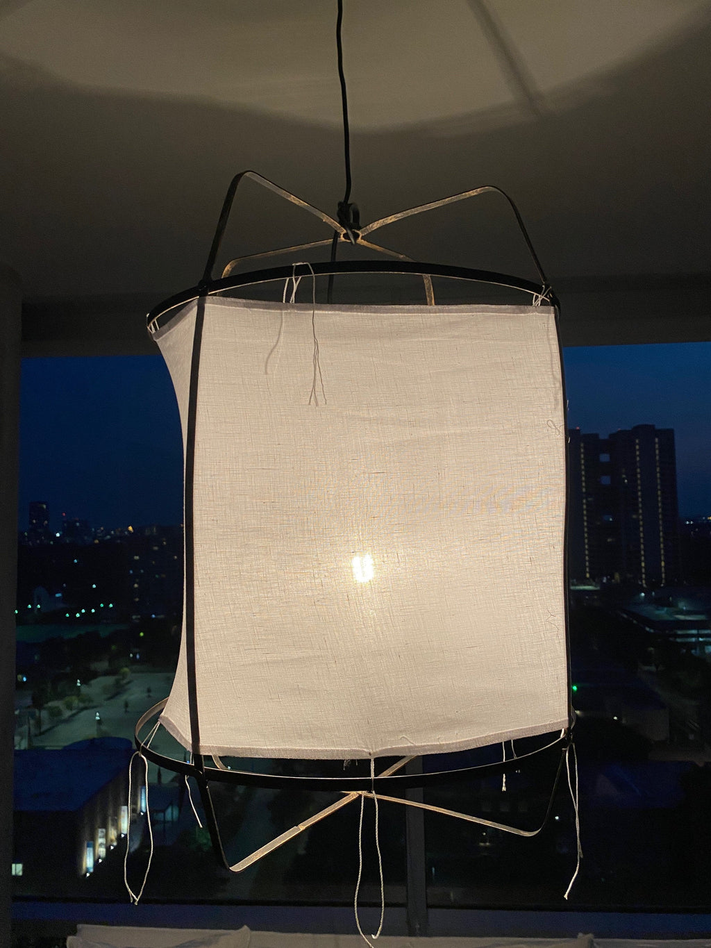 Fabric Floating Lantern Pendant Lamp Shade