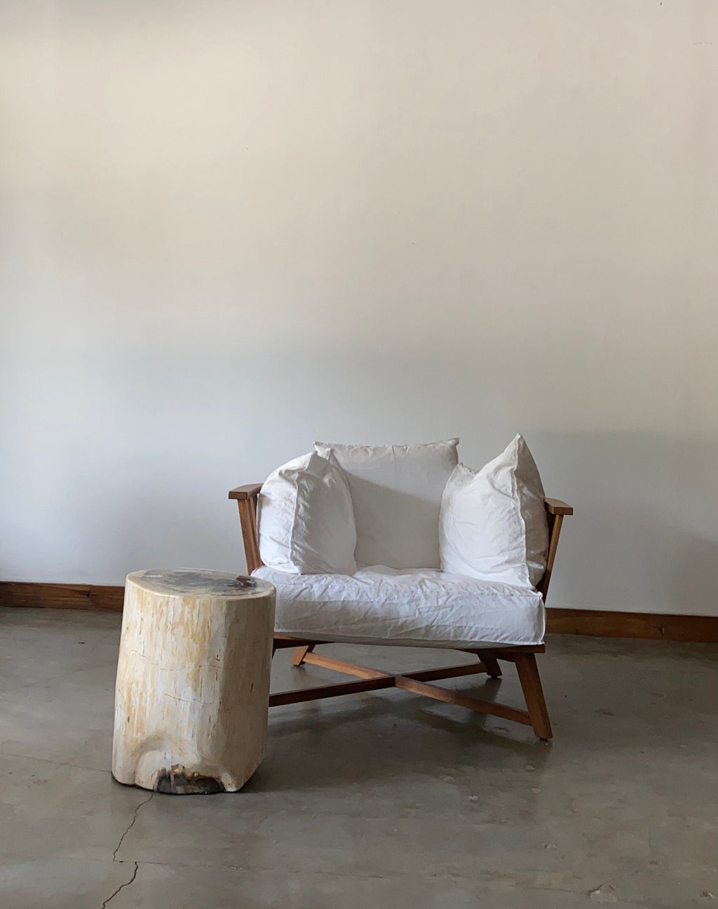 Light Beige and Black Petrified  solid wood stool block , fossil wood side end table or coffee table 9