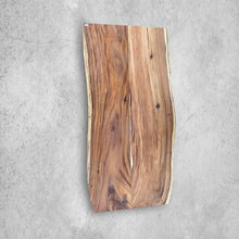 Load image into Gallery viewer, 79&quot; Large Live Edge Table,  double Wood Slab, Metal or Wood Base
