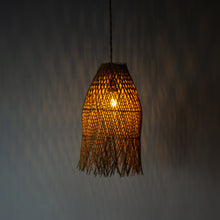 Load image into Gallery viewer, Handwoven Rattan Vertical Pendant Light | Simple and Natural Lamp
