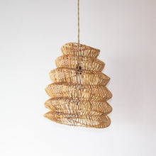 Load image into Gallery viewer, Handwoven Rattan Large Boho Pendant Light | Simple and Natural Lamp
