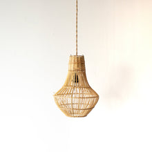 Load image into Gallery viewer, Handwoven Rattan Small Pear Pendant Light | Simple and Natural Lamp Boho
