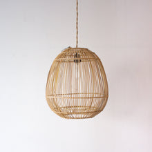 Load image into Gallery viewer, Handwoven Rattan Egg Shape Pendant Light | Simple and Natural Lamp
