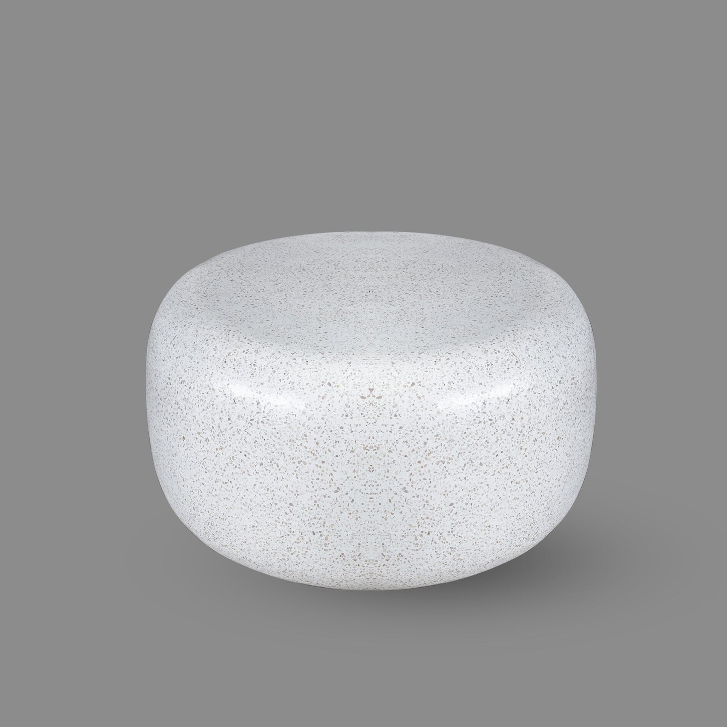 TX Only TERRAZZO COFFEE TABLE Natural Stone Stool for Indoors and Outdoors