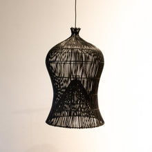 Load image into Gallery viewer, Large Black Rattan Pendant Light | Simple and Natural Lamp Boho
