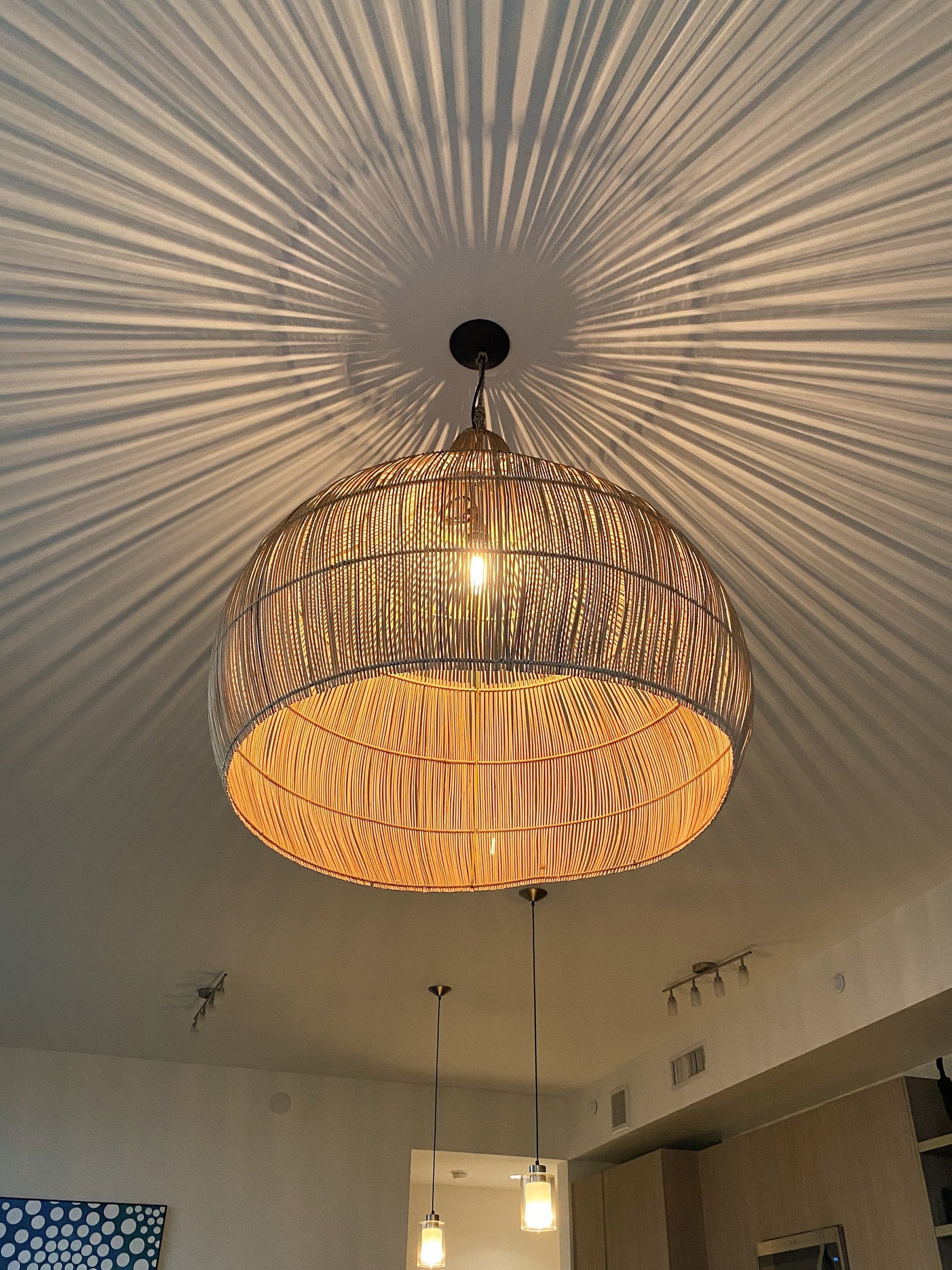 No. 31 – XL Handwoven Rattan Pendant Light