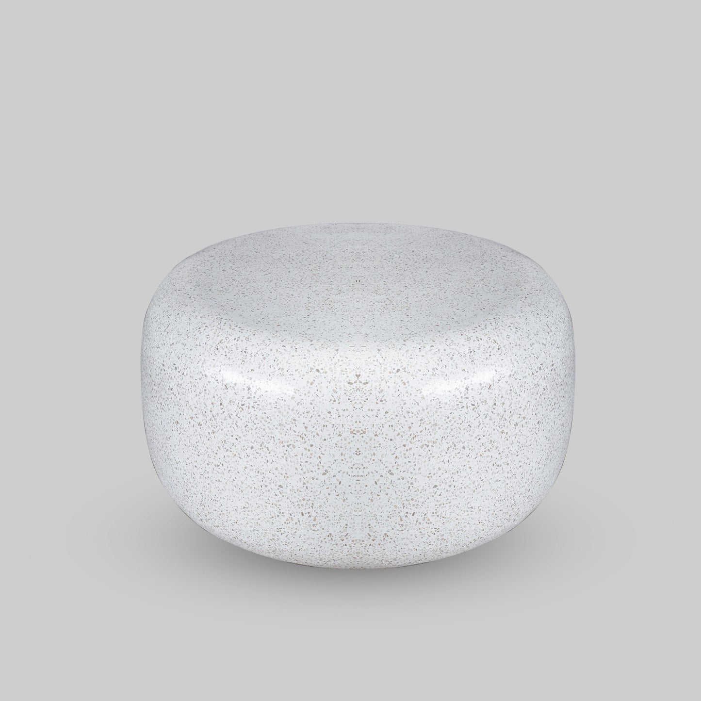 TX Only TERRAZZO COFFEE TABLE Natural Stone Stool for Indoors and Outdoors