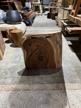 Load image into Gallery viewer, Live Edge Dining Table, 126&quot; Wood Slab and Wood base
