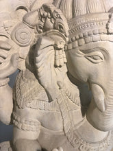 Load image into Gallery viewer, Sitting ganesha stone carving statue

