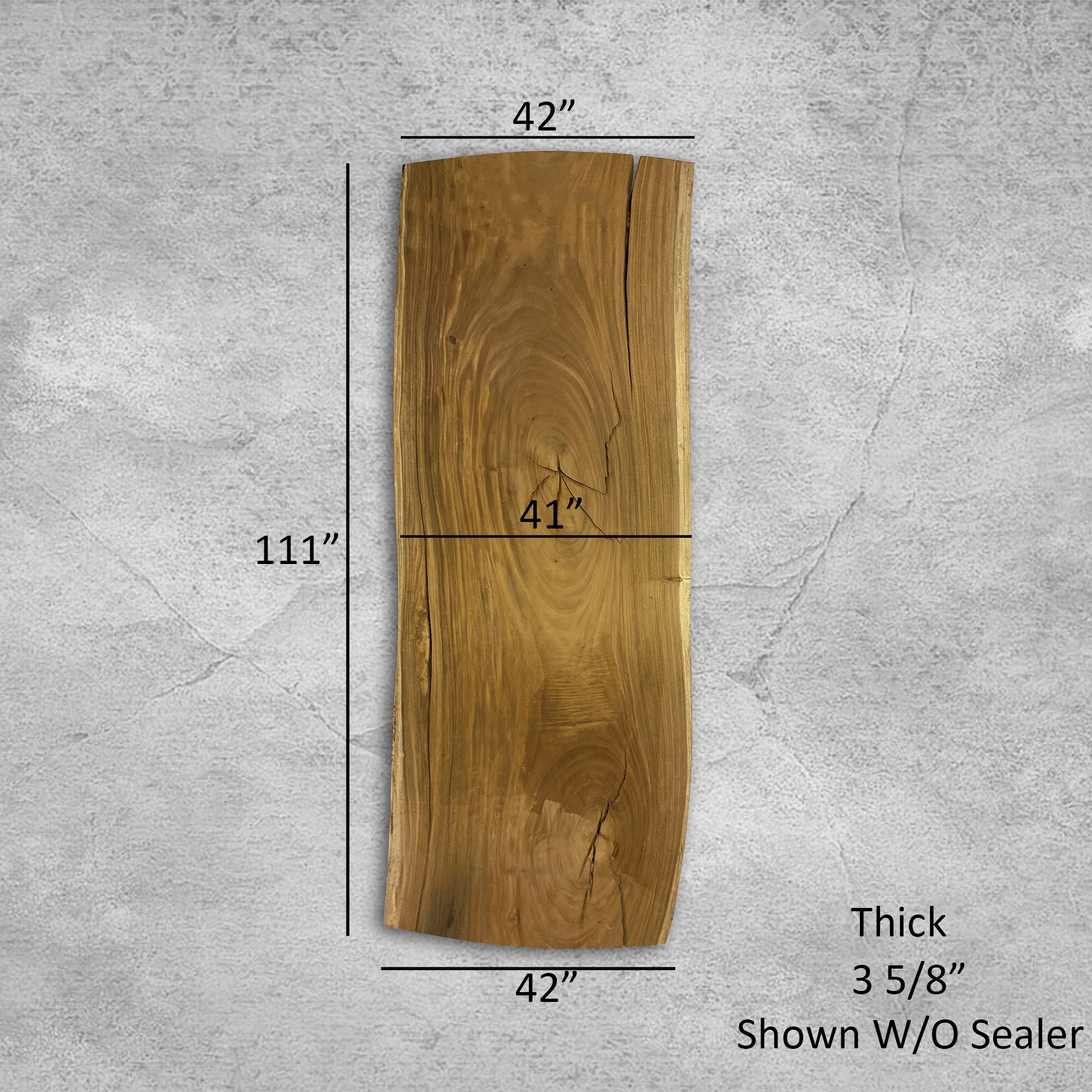 112" Modern Live Edge Dining Table including wood legs, Wood and Metal Base | Relaxing Natural Table #1