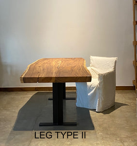 110" Large Live Edge Table,  Wood Slab, Metal or Wood Base #2