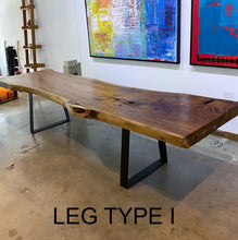 Load image into Gallery viewer, Houston Live Edge Solid Wood Table

